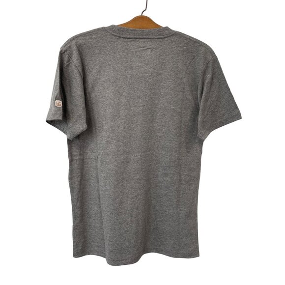 Homefield Crewneck Short Sleeve TShirt Mens S Heather Gray Cotton Polyester Tee - Picture 2 of 6